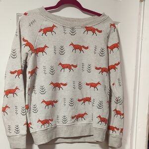 Charming Fox Print Women's Sweatshirt